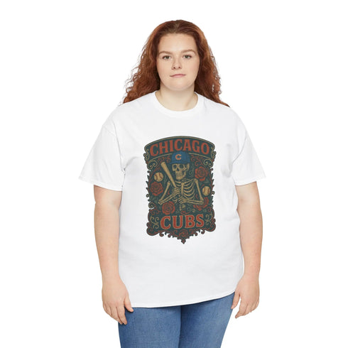 Grateful Dead - Chicago Cubs Retro Poster Art T-shirt - StealieShop