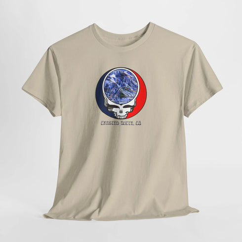 Crested Butte Trail Map Stealie Grateful Dead T-Shirt