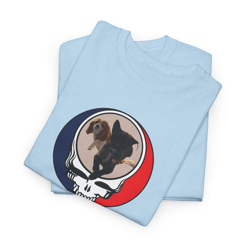Custom Dog Stealie Unisex Grateful Dead T-Shirt (108)