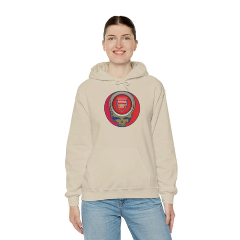 Arsenal Grateful Dead Steal Your Face Unisex Hoodie StealieShop