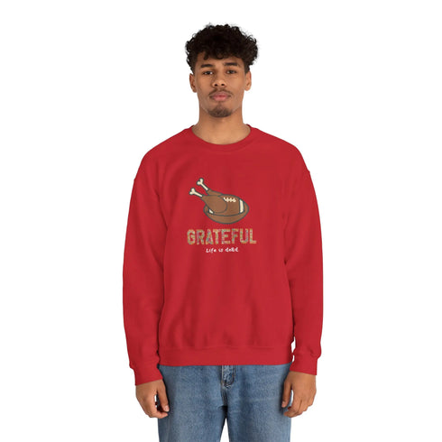 Life is dead. Turkey Day Unisex Crewneck Sweatshirt - Thanksgiving
