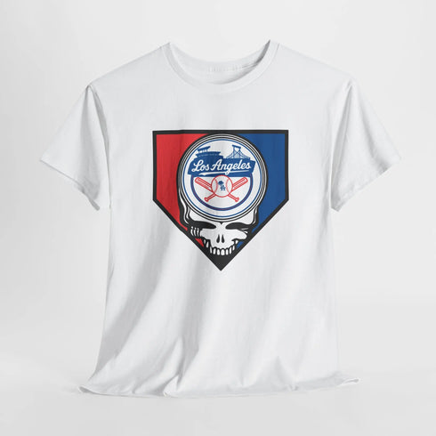 Grateful Dead - Home Run Collection: Los Angeles Edition Grateful Dead Steal Your Face T-Shirt - MLB - StealieShop