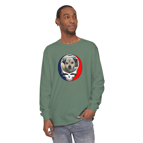 Custom Dog Garment-Dyed Long Sleeve T-Shirt (47)