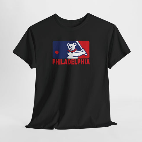 Philadelphia Phillies Dancing Bear MLB Logo Unisex Grateful Dead T-Shirt