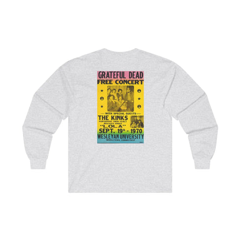 Wesleyan University Grateful Dead Ultra Cotton Long Sleeve Tee StealieShop