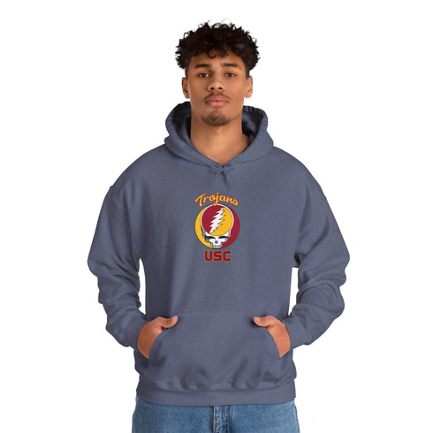 USC Grateful Dead Unisex Heavy Blend Hoodie - University of Southern California Trojans - StealieShop