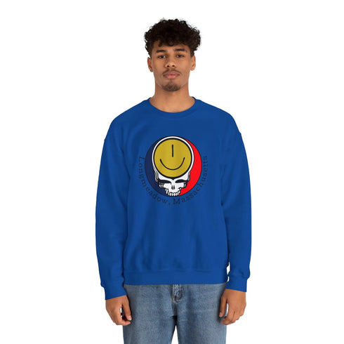 Longmeadow, MA Grateful Dead Stealie Crewneck Sweatshirt StealieShop