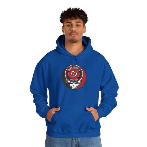 New Jersey Devils Grateful Dead Unisex Heavy Blend Hoodie StealieShop