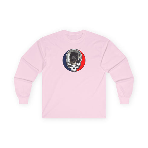 Custom Dog Stealie Grateful Dead Long Sleeve Tee (120)