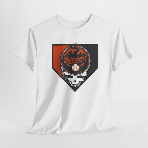 Grateful Dead - Home Run Collection: Baltimore Edition Grateful Dead Steal Your Face T-Shirt - MLB - StealieShop