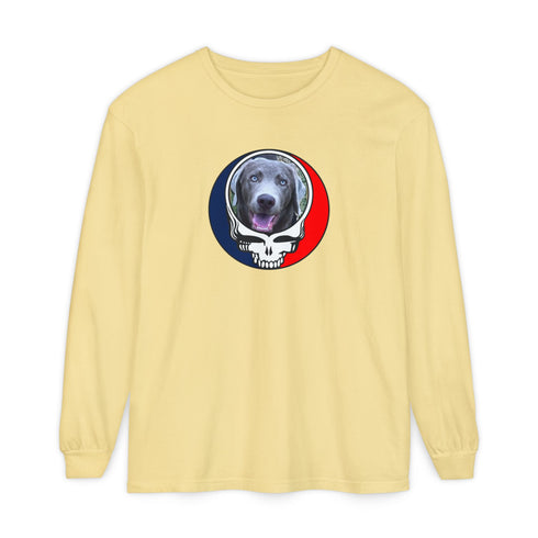 Custom Dog Garment-Dyed Long Sleeve T-Shirt (99)