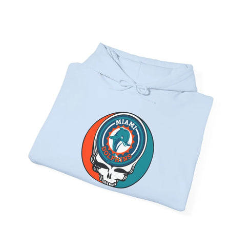 Miami Dolphins Original Stealie Grateful Dead Hooded Sweatshirt - NFL