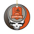 Grateful Dead - Cleveland Football Stealie Christmas Ornament - StealieShop
