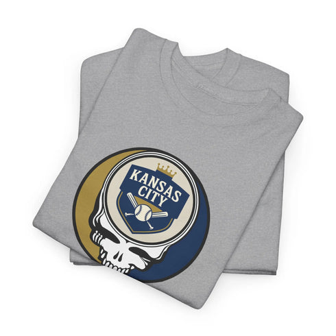 Grateful Dead - The Ballpark Collection: Kansas City Baseball Edition Grateful Dead Steal Your Face T-Shirt - MLB - StealieShop