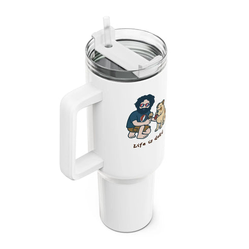 Grateful Dead - Jerry and Frank are Sharin' "Fat Man" Tumbler, Double Insulated 40oz Travel Mug - StealieShop