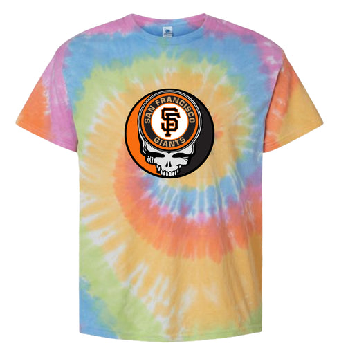 San Francisco Giants Stealie Tie-Dye Grateful Dead T-Shirt