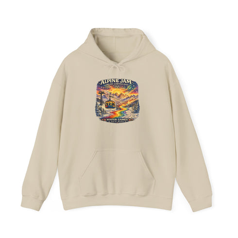 "Alpine Jam" 2026 Milan Cortina Olympics Unisex Heavy Blend Grateful Dead Hoodie
