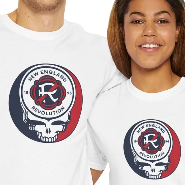 New England Revolution United Grateful Dead T-Shirt - MLS Soccer StealieShop