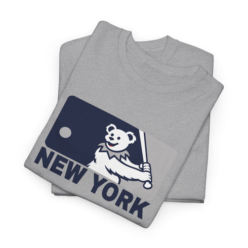New York Yankees Dancing Bear MLB Logo Unisex Grateful Dead T-Shirt