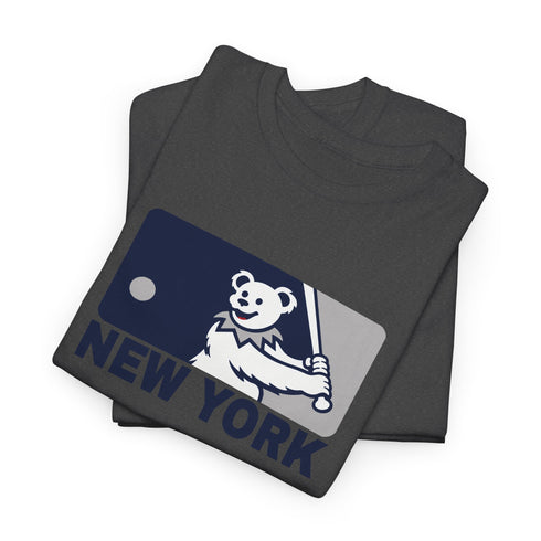 New York Yankees Dancing Bear MLB Logo Unisex Grateful Dead T-Shirt