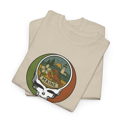 Grateful Dead - Maine Stealie Grateful Dead Grateful Dead T-Shirt - StealieShop