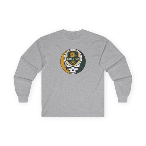 Grateful Dead - Green Bay Packers Stealie Ultra Cotton Long Sleeve Tee - StealieShop
