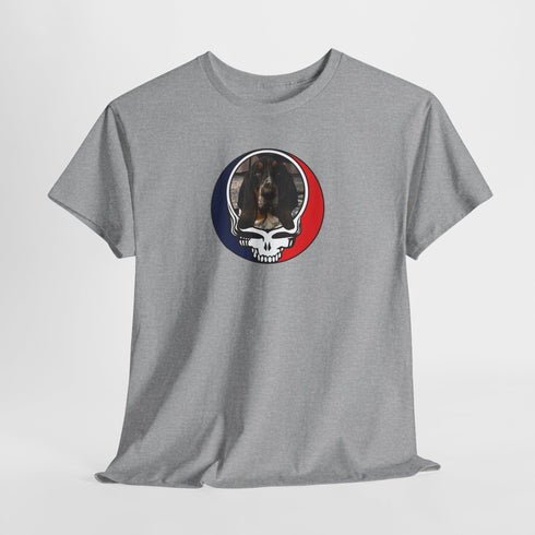 Custom Dog Stealie Unisex Grateful Dead T-Shirt (128)