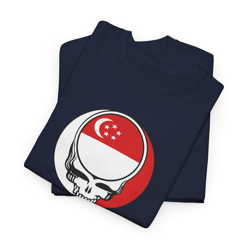 Singapore Flag Stealie Unisex Grateful Dead T-Shirt