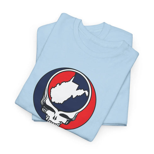 West Virginia Map Stealie Grateful Dead T-Shirt