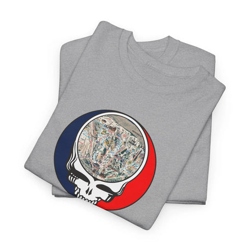 Jackson Hole Trail Map Stealie Grateful Dead T-Shirt