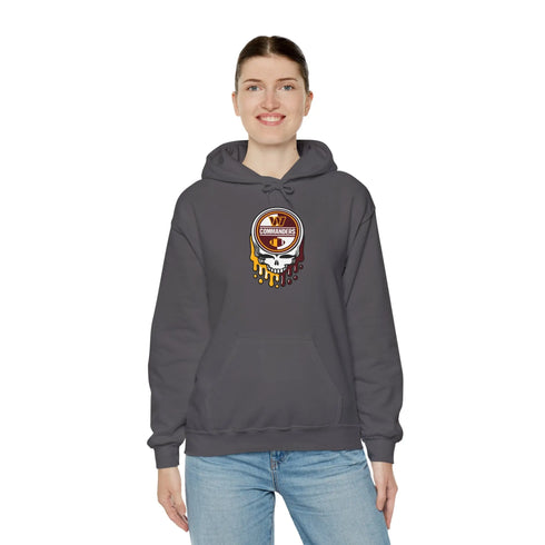 Washington Commanders Grateful Dead Hooded Sweatshirt StealieShop