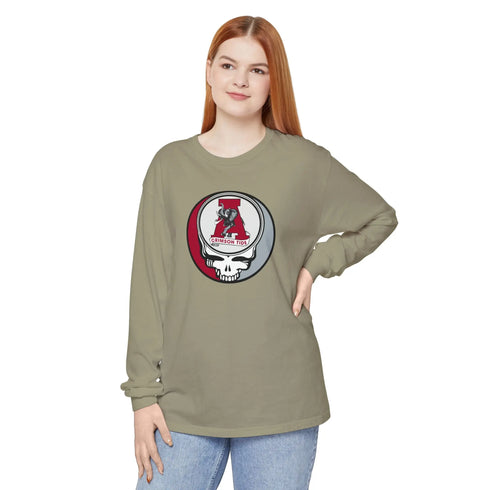 Grateful Dead - Alabama Vintage Cecil Garment-Dyed Long Sleeve T-Shirt - StealieShop