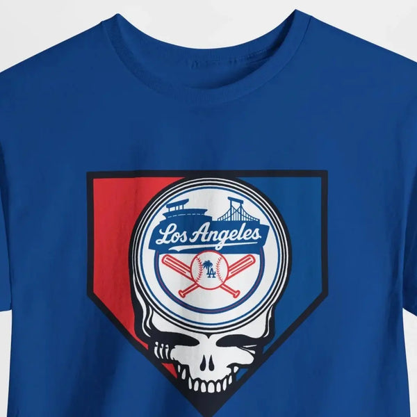 Grateful Dead - Home Run Collection: Los Angeles Edition Grateful Dead Steal Your Face T-Shirt - MLB - StealieShop