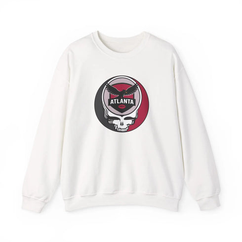 Grateful Dead - Atlanta Falcons Grateful Dead Stealie Crewneck Sweatshirt - StealieShop