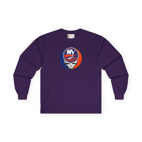 New York Islanders Grateful Dead Long Sleeve Tee StealieShop