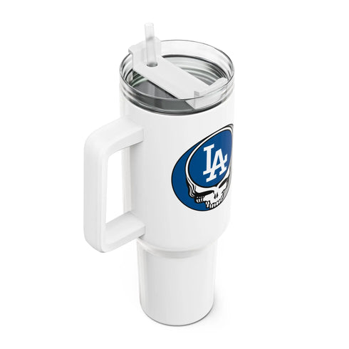 Grateful Dead - Los Angeles Dodgers "Fat Man" Tumbler, Double Insulated 40oz Travel Mug - StealieShop