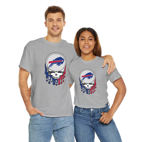 Buffalo Bills Dripping Stealie T-Shirt - NFL Printify