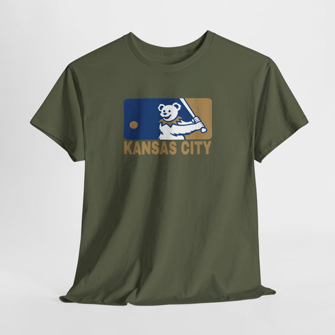 Kansas City Royals Dancing Bear MLB Logo Unisex Grateful Dead T-Shirt