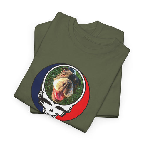 Custom Dog Stealie Unisex Grateful Dead T-Shirt (96)