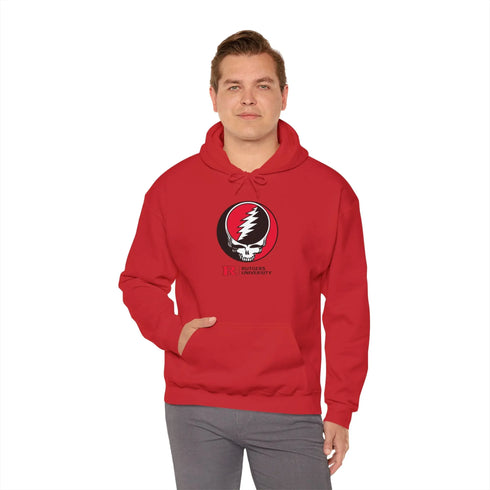 Rutgers University Grateful Dead Hoodie - Hooded Sweatshirt StealieShop