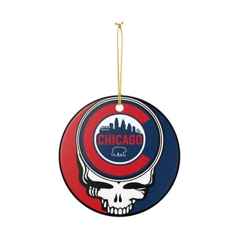 Chicago Baseball Baseball Stealie Christmas Ornament - StealieShop