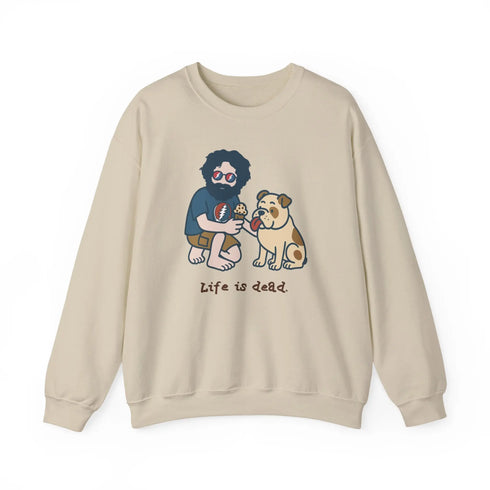 Grateful Dead - Jerry and Frank Are Sharin' | Life is dead. Crewneck Sweatshirt - StealieShop