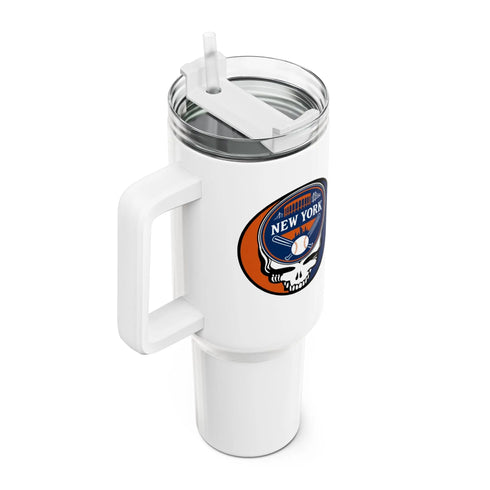 Grateful Dead - New York Mets "Fat Man" Tumbler, Double Insulated 40oz Travel Mug - StealieShop