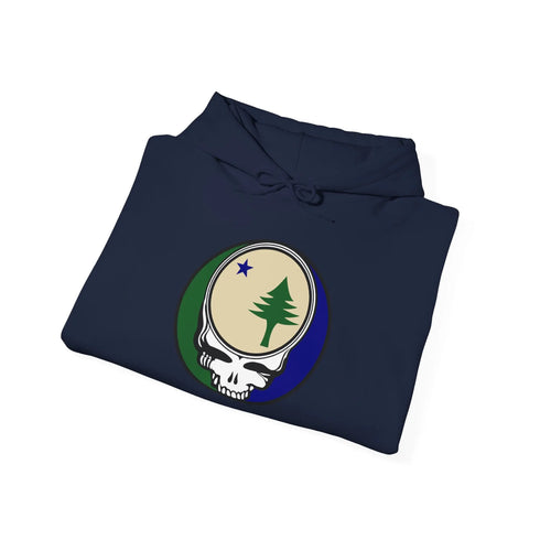 Grateful Dead - Maine Unofficial State Flag Stealie Unisex Heavy Blend Hoodie - StealieShop