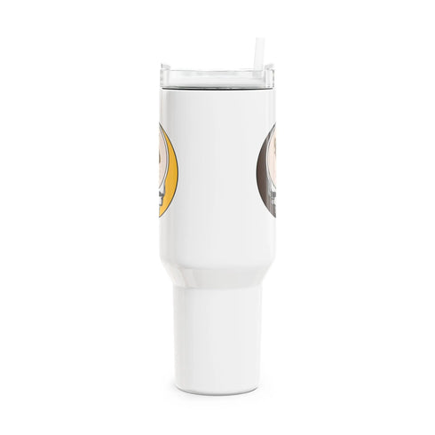 Grateful Dead - University of Wyoming Stealie "Fat Man" Tumbler, Double Insulated 40oz Travel Mug - StealieShop