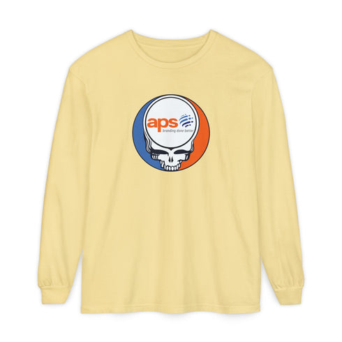Custom APS Stealie Garment-Dyed Long Sleeve T-Shirt