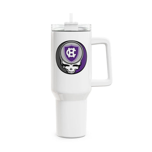 Grateful Dead - College of the Holy Cross Stealie "Fat Man" Tumbler, Double Insulated 40oz Travel Mug - StealieShop
