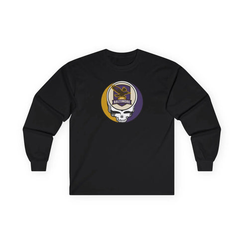 Grateful Dead - Baltimore Ravens Grateful Dead Long Sleeve Tee - NFL - StealieShop