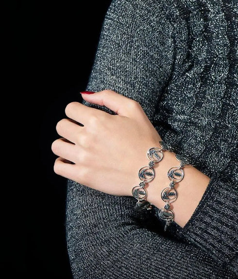 Grateful Dead - Steal Your Face Sterling Silver Statement Bracelet - StealieShop