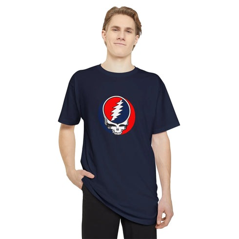 TALL - Classic Grateful Dead Stealie Unisex Long Body Urban Tee - StealieShop